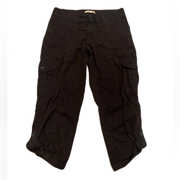 Urban Life Dark Brown Capri Cargo Pants - Size 7/8 - Picture 1 of 8